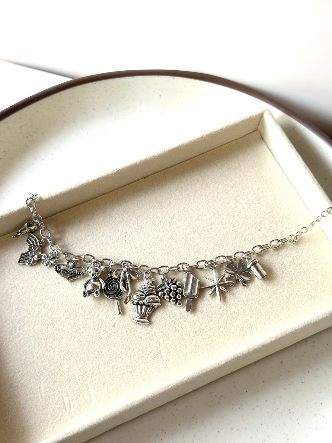 Silver Sweets & Treats Bracelet