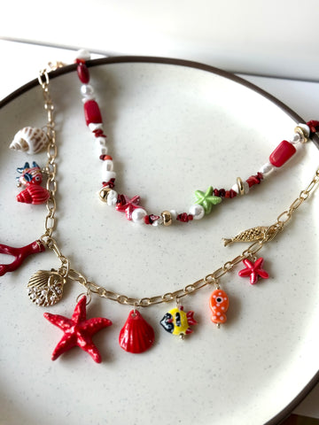 Coral Carnival Charm Chain