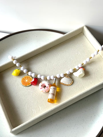 Beaded Food & Wine Charm Chain