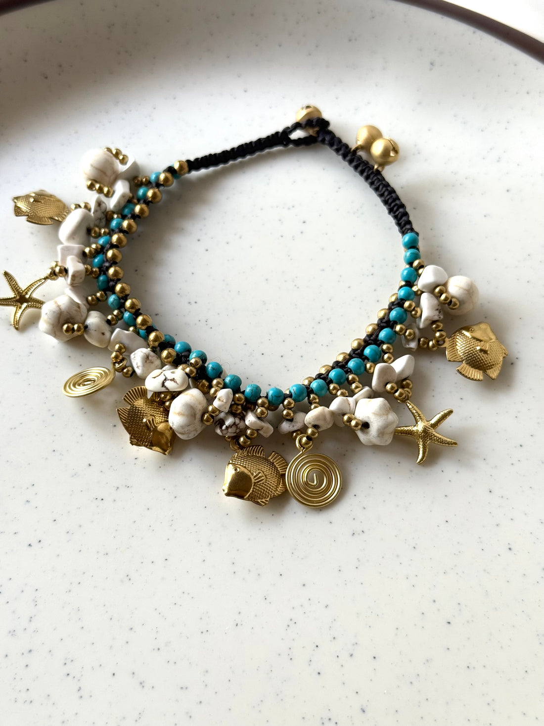 Boho Beaded Sea Life Anklet